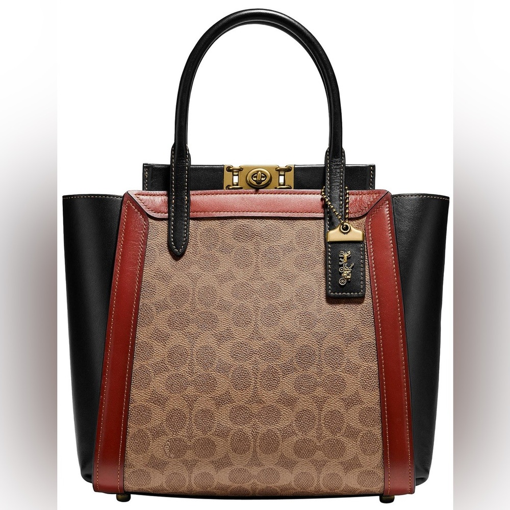 NWT COACH 1941 Troupe Tote in Signature Leather Purse Handbag